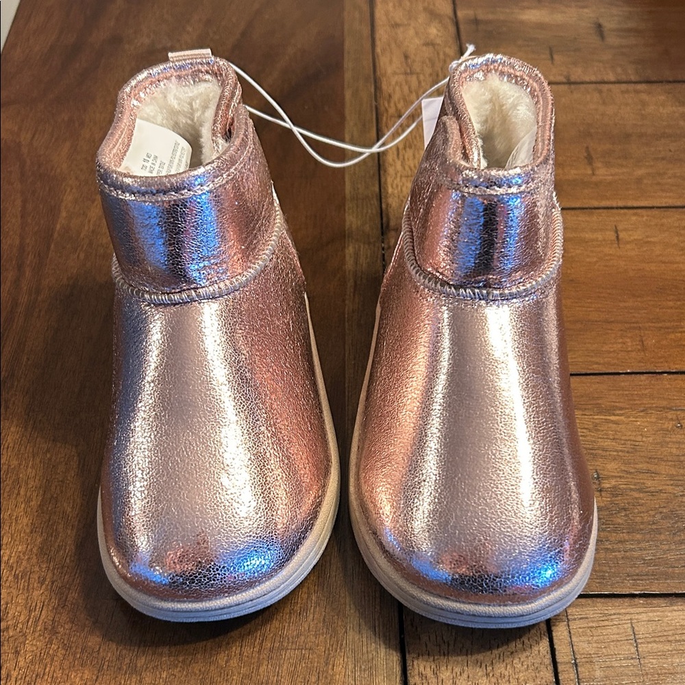 Jumping Beans Shiny Pink Kids Boots NWT